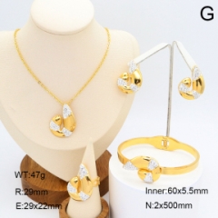 Stainless steel jewelry Necklace Earrings Bangle Ring Wholesale for women