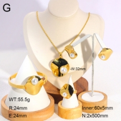 Stainless steel jewelry Necklace Earrings Bangle Ring Wholesale for women