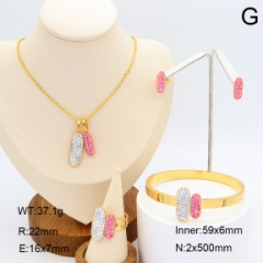 Stainless steel jewelry Necklace Earrings Bangle Ring Wholesale for women