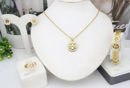 Stainless steel jewelry Necklace Earrings Bangle Ring Wholesale for women