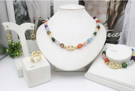 Stainless steel jewelry Necklace Earrings Bangle Ring Wholesale for women
