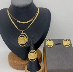 Stainless steel jewelry Necklace Earrings  Ring Wholesale for women