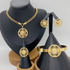 Stainless steel jewelry Necklace Earrings Bangle Ring Wholesale for women