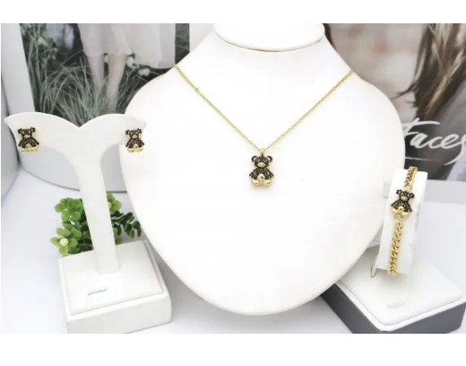 Stainless steel jewelry Necklace Earrings Bangle Ring Wholesale for women