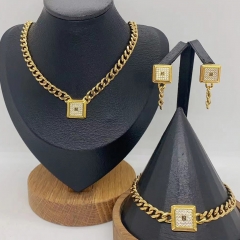 Stainless steel jewelry Necklace Earrings Bangle Ring Wholesale for women