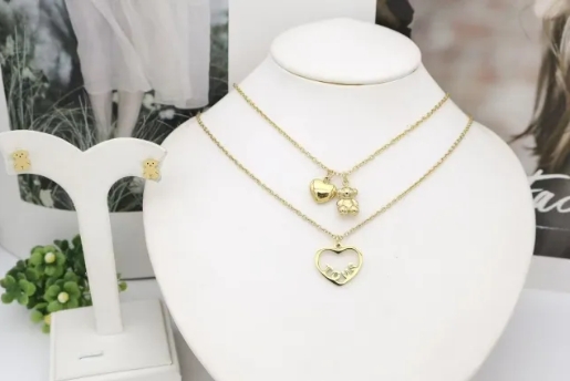 Stainless steel jewelry Necklace Earrings Bangle Ring Wholesale for women