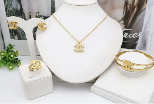 Stainless steel jewelry Necklace Earrings Bangle Ring Wholesale for women