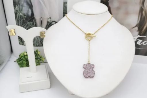 Stainless steel jewelry Necklace Earrings Bangle Ring Wholesale for women