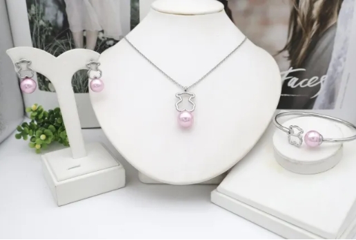 Stainless steel jewelry Necklace Earrings Bangle Ring Wholesale for women