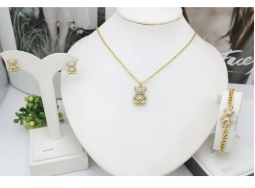 Stainless steel jewelry Necklace Earrings Bangle Ring Wholesale for women