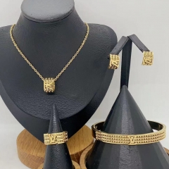 Stainless steel jewelry Necklace Earrings Bangle Ring Wholesale for women