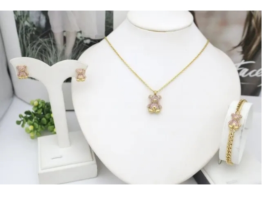 Stainless steel jewelry Necklace Earrings Bangle Ring Wholesale for women