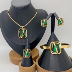 Stainless steel jewelry Necklace Earrings Bracelet  Ring Wholesale for women
