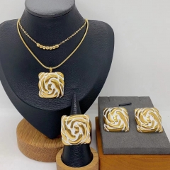 Stainless steel jewelry Necklace Earrings  Ring Wholesale for women