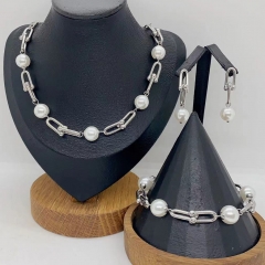Stainless steel jewelry Necklace Earrings  Ring Wholesale for women