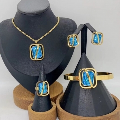 Stainless steel jewelry Necklace Earrings Bracelet  Ring Wholesale for women