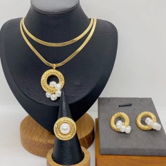 Stainless steel jewelry Necklace Earrings  Ring Wholesale for women