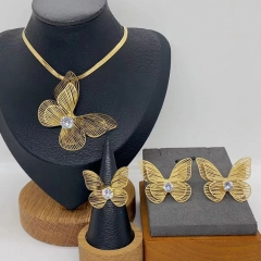 Stainless steel jewelry Necklace Earrings  Ring Wholesale for women
