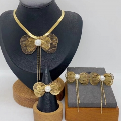 Stainless steel jewelry Necklace Earrings  Ring Wholesale for women