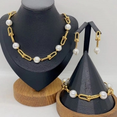 Stainless steel jewelry Necklace Earrings  Ring Wholesale for women