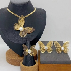 Stainless steel jewelry Necklace Earrings  Ring Wholesale for women