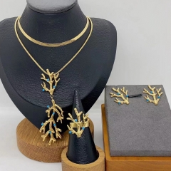 Stainless steel jewelry Necklace Earrings  Ring Wholesale for women