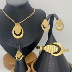 Stainless steel jewelry Necklace Earrings Bracelet  Ring Wholesale for women