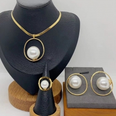 Stainless steel jewelry Necklace Earrings  Ring Wholesale for women