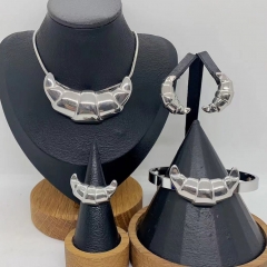 Stainless steel jewelry Necklace Earrings Bracelet  Ring Wholesale for women