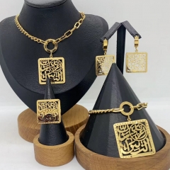 Stainless steel jewelry necklace Earrings Bracelet ring Wholesale