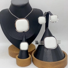 Stainless steel jewelry Necklace Earrings Bangle Ring Wholesale for women