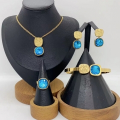 Stainless steel jewelry Necklace Earrings Bangle Ring Wholesale for women