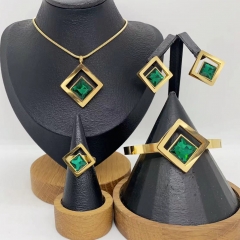 Stainless steel jewelry Necklace Earrings Bangle Ring Wholesale for women