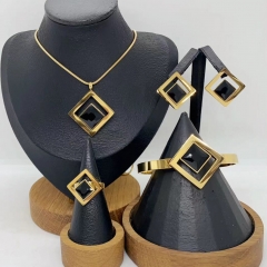 Stainless steel jewelry Necklace Earrings Bangle Ring Wholesale for women