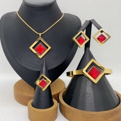Stainless steel jewelry Necklace Earrings Bangle Ring Wholesale for women