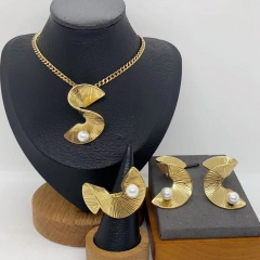 Stainless steel jewelry Necklace Earrings  Ring Wholesale for women
