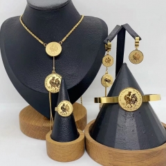 Stainless steel jewelry Necklace Earrings Bangle Ring Wholesale for women