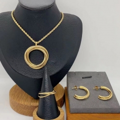 Stainless steel jewelry Necklace Earrings  Ring Wholesale for women