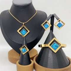 Stainless steel jewelry Necklace Earrings Bangle Ring Wholesale for women