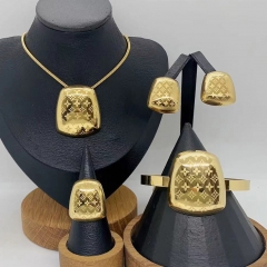 Stainless steel jewelry Necklace Earrings Bangle Ring Wholesale for women