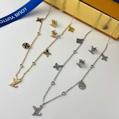 Stainless steel jewelry  set necklace and Earrings Wholesale