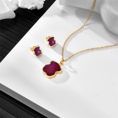 Stainless steel Tous bear jewelry set Wholesale
