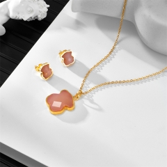 Stainless steel Tous bear jewelry set Wholesale