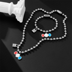 Stainless steel UNO DE 50  jewelry set，Bracelet，Necklack Wholesale