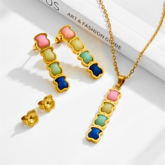 Stainless steel Tous bear jewelry set Wholesale
