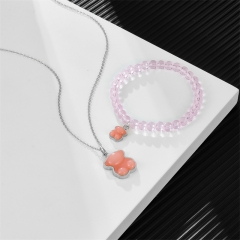 Stainless steel Tous bear jewelry set Wholesale