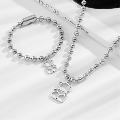 Stainless steel Tous bear jewelry set Wholesale