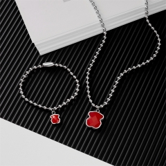 Stainless steel Tous bear jewelry set Wholesale