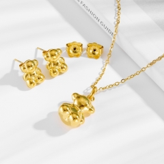 Stainless steel Tous bear jewelry set Wholesale