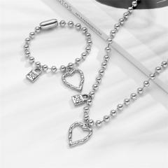 Stainless steel UNO DE 50  jewelry set，Bracelet，Necklack Wholesale
